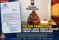 Foto : Kapolsek Pamekasan AKP Heri Siswanto, SH dan Surat LP Utoyo usai melakukan mediasi pada Rabu (19/8/2026) siang di Polsek P'amekasan
