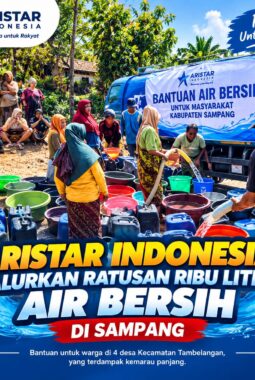 Peduli Warga Terdampak Kemarau, Aristar Indonesia Salurkan Ratusan Ribu Liter Air Bersih di Sampang